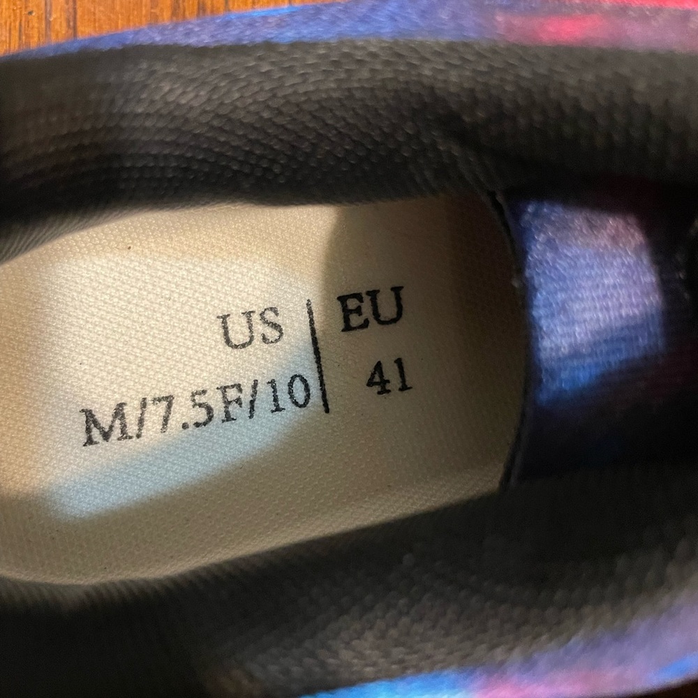 Tie dye shoes bought from Etsy barely worn